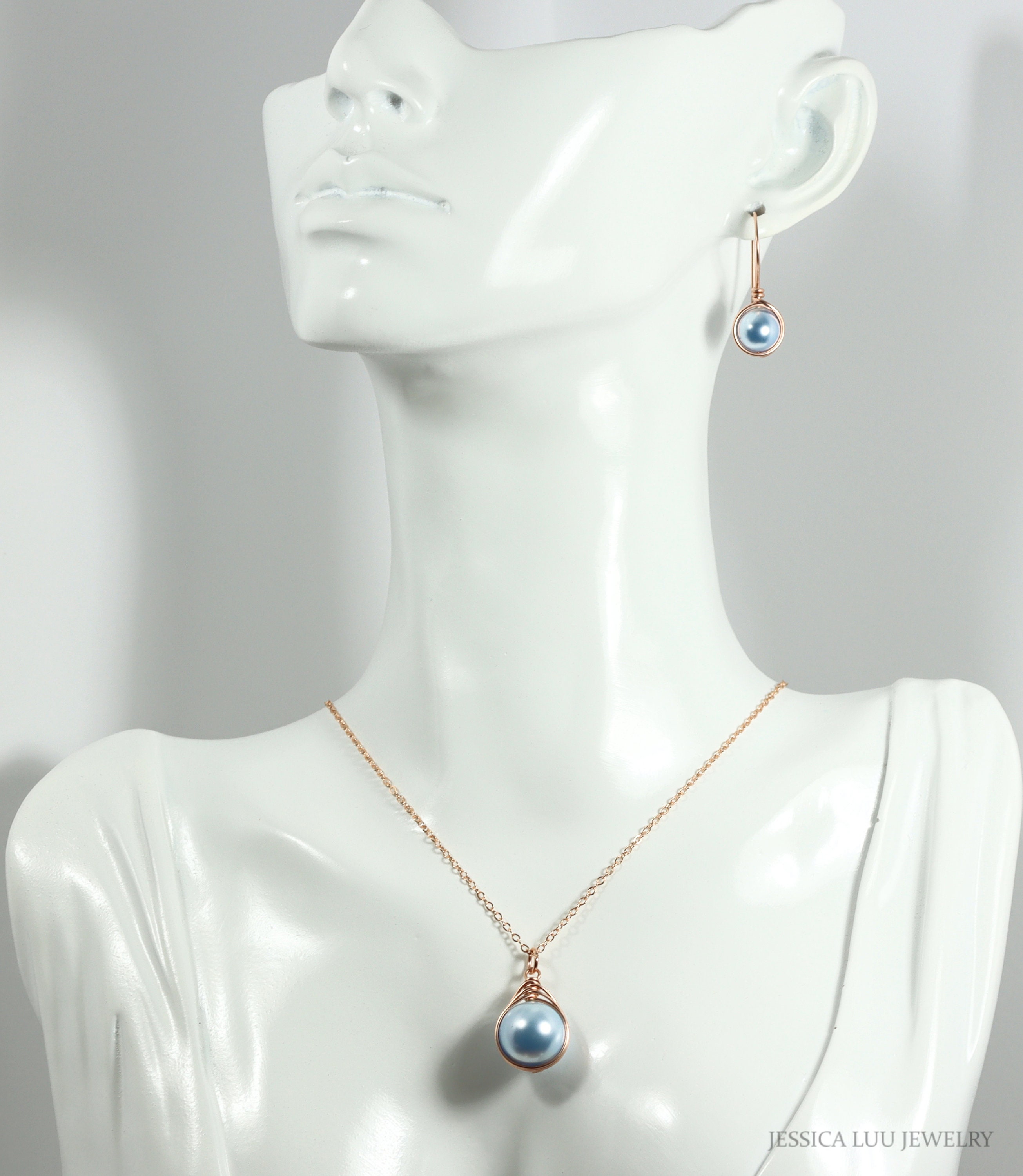 ネックレス・ペンダント NOONOO FINGERS Heart Planet Pearl Necklace Rose Gold Pearl N Amazon.com: 14K Rose Gold & Single 9mm-9.5mm AAA Round White