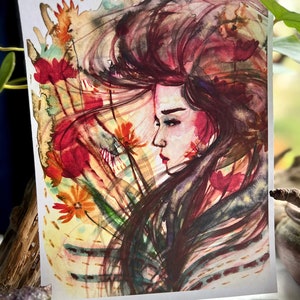 Original watercolor print: Internal Focus