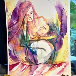 Original watercolor print: The Spaciousness To Receive