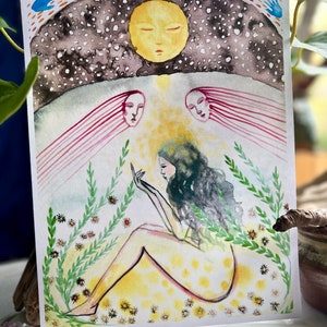 Original watercolor print: I Call To You