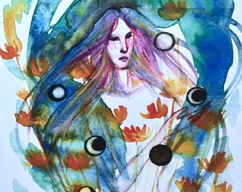 Lunation (original art print)