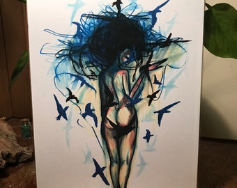The Birds (original art print)