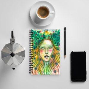 Original Art Spiral notebook Shekinah/The Star