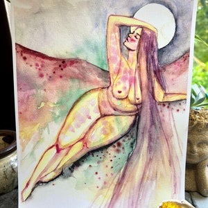 Original watercolor print: Soft Soul Gentle Heart