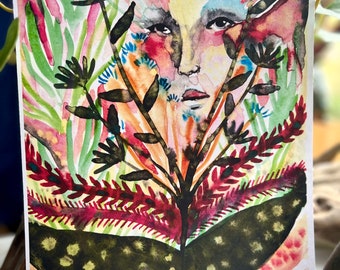 Original watercolor print: Heirloom Seeds