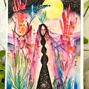 Original watercolor print: Paradise