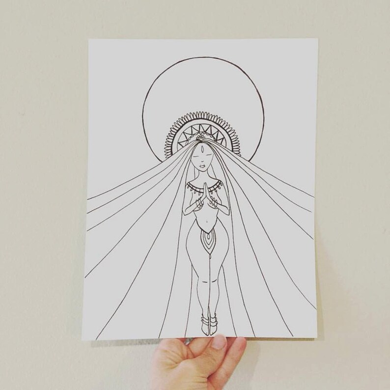 Blood Moon Manifestation Coloring Sheet - Etsy