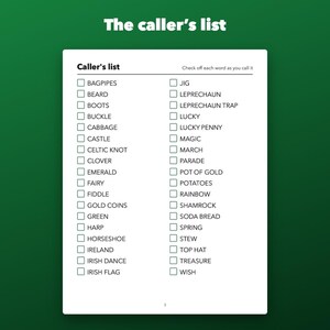 St. Patrick’s Day Bingo Printable for Kids and Classroom Parties, 30 Cards zdjęcie 3