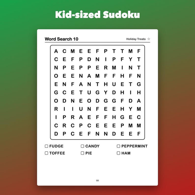 Christmas Activity Book for Kids Ages 5-8, Printable Mazes, Sudoku, Word Search image 4