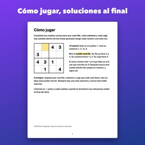 Sudoku para niños de 6 a 10 años, 150 imprimibles de 4x4, 6x6 y 9x9 image 4