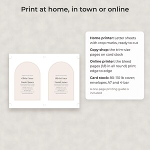 Modern Minimalist Wedding Template Bundle, Editable Invitation, Menu, Seating Chart, Signs image 4