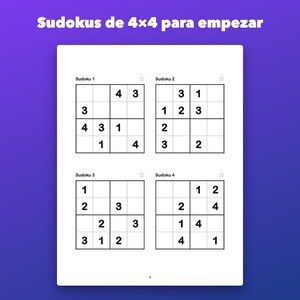 Sudoku para niños de 6 a 10 años, 150 imprimibles de 4x4, 6x6 y 9x9 image 2