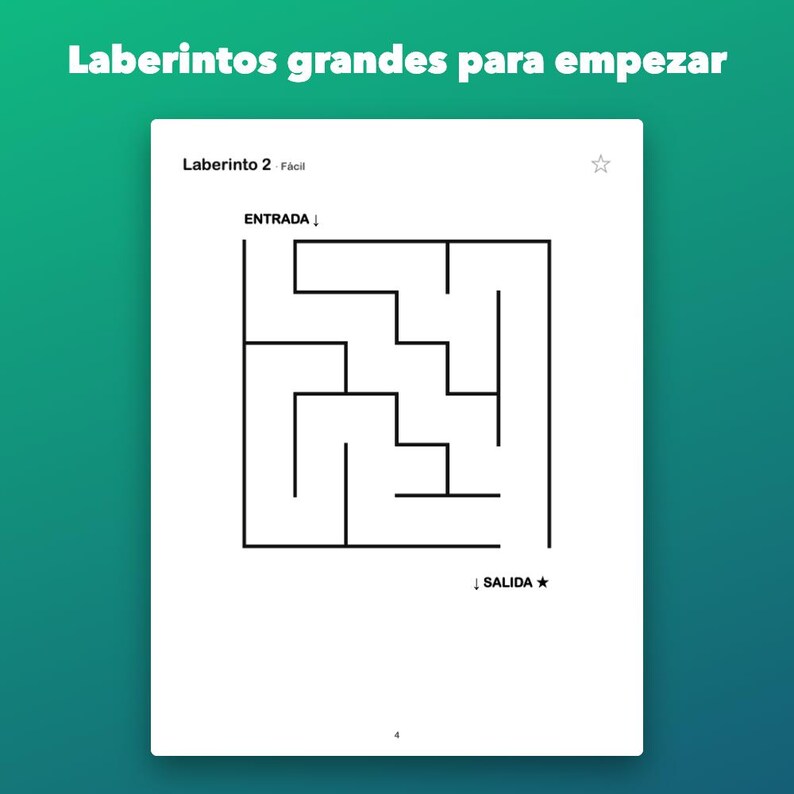 Laberintos para niños de 4 a 8 años, 100 imprimibles de fáciles a difíciles image 2
