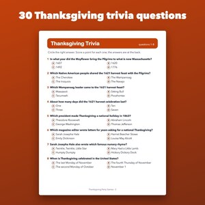 Jeux imprimables pour une fête de Thanksgiving en famille : quiz et mots mêlés image 3