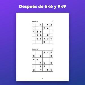 Sudoku para niños de 6 a 10 años, 150 imprimibles de 4x4, 6x6 y 9x9 image 3