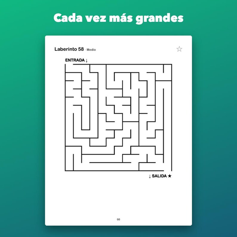 Laberintos para niños de 4 a 8 años, 100 imprimibles de fáciles a difíciles image 3
