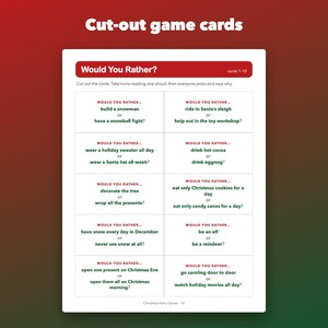 Christmas Party Games Printable for Family and Office, Trivia and Word Scramble image 4