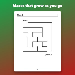Christmas Activity Book for Kids Ages 5-8, Printable Mazes, Sudoku, Word Search image 3