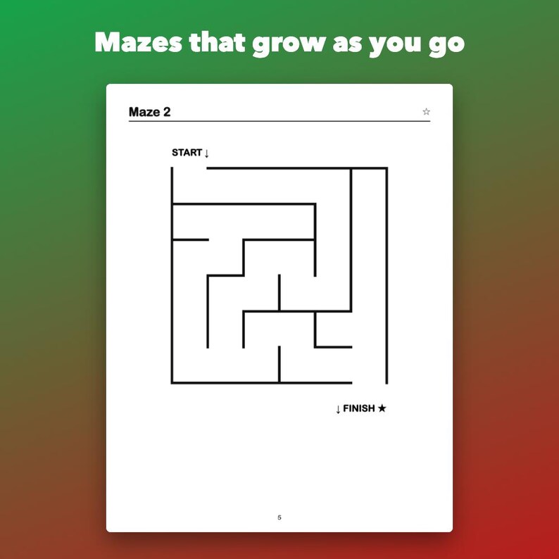 Christmas Activity Book for Kids Ages 5-8, Printable Mazes, Sudoku, Word Search image 3