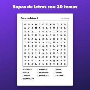 Pasatiempos en letra grande imprimibles, sudokus, sopas de letras y laberintos image 3