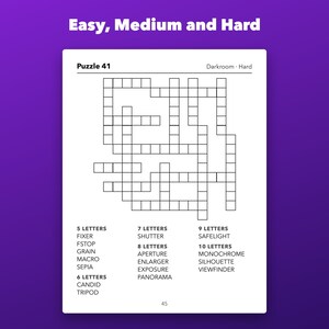 Juegos de completar palabras con letra grande para imprimir, ideales para personas mayores. 60 rompecabezas temáticos. imagen 3
