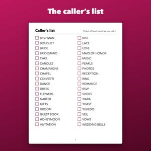 Bridal Shower Bingo Printable Game, 30 Different Cards image 3