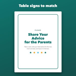 Advice for Parents to Be Cards Printable, Baby Shower Wishes and Predictions image 4