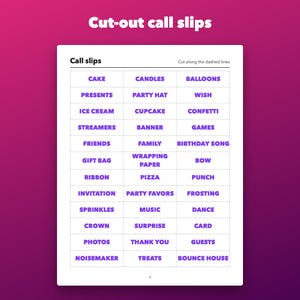 Bingo imprimible para fiestas de cumpleaños para niños y adultos, 30 tarjetas diferentes imagen 4