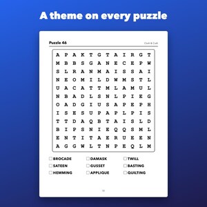 Large Print Word Search Printable for Seniors, 86 Themed Puzzles image 3