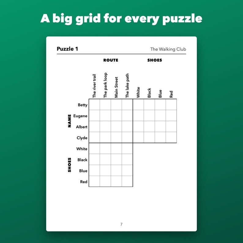 Puzzle logici a griglia con caratteri grandi, stampabili per adulti e anziani, da facili a difficili immagine 3
