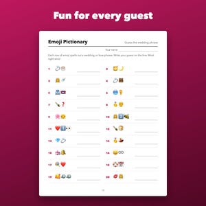 Bridal Shower Games Bundle Printable, 8 in 1 with Answer Keys and Fillable Names image 3