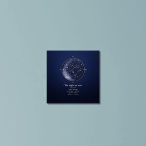 Aluminum star map print in a kitchen scene (digitally created room)