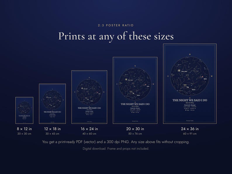 Print sizes that fit: 8x12 to 24x36 inches
