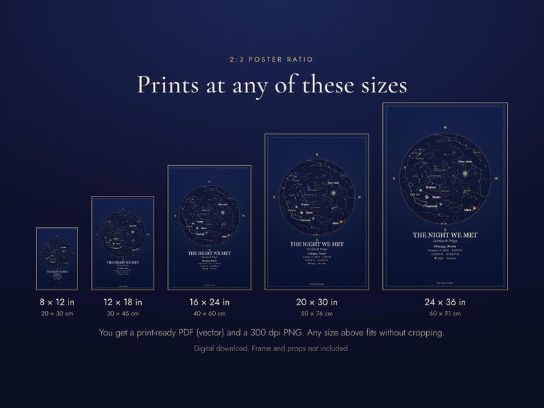 Print sizes that fit: 8x12 to 24x36 inches