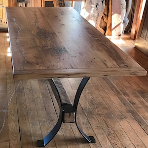 Chestnut dining table. 36" x 108" x 30"