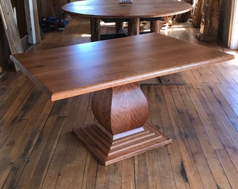 Figured cherry top, curly cherry bell design center base.