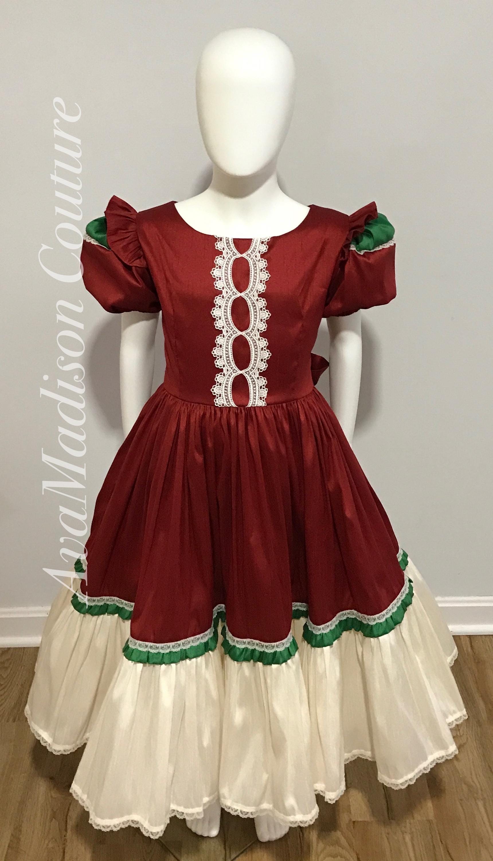 nutcracker holiday dress Sugarbee Baby Gown with Bloomers
