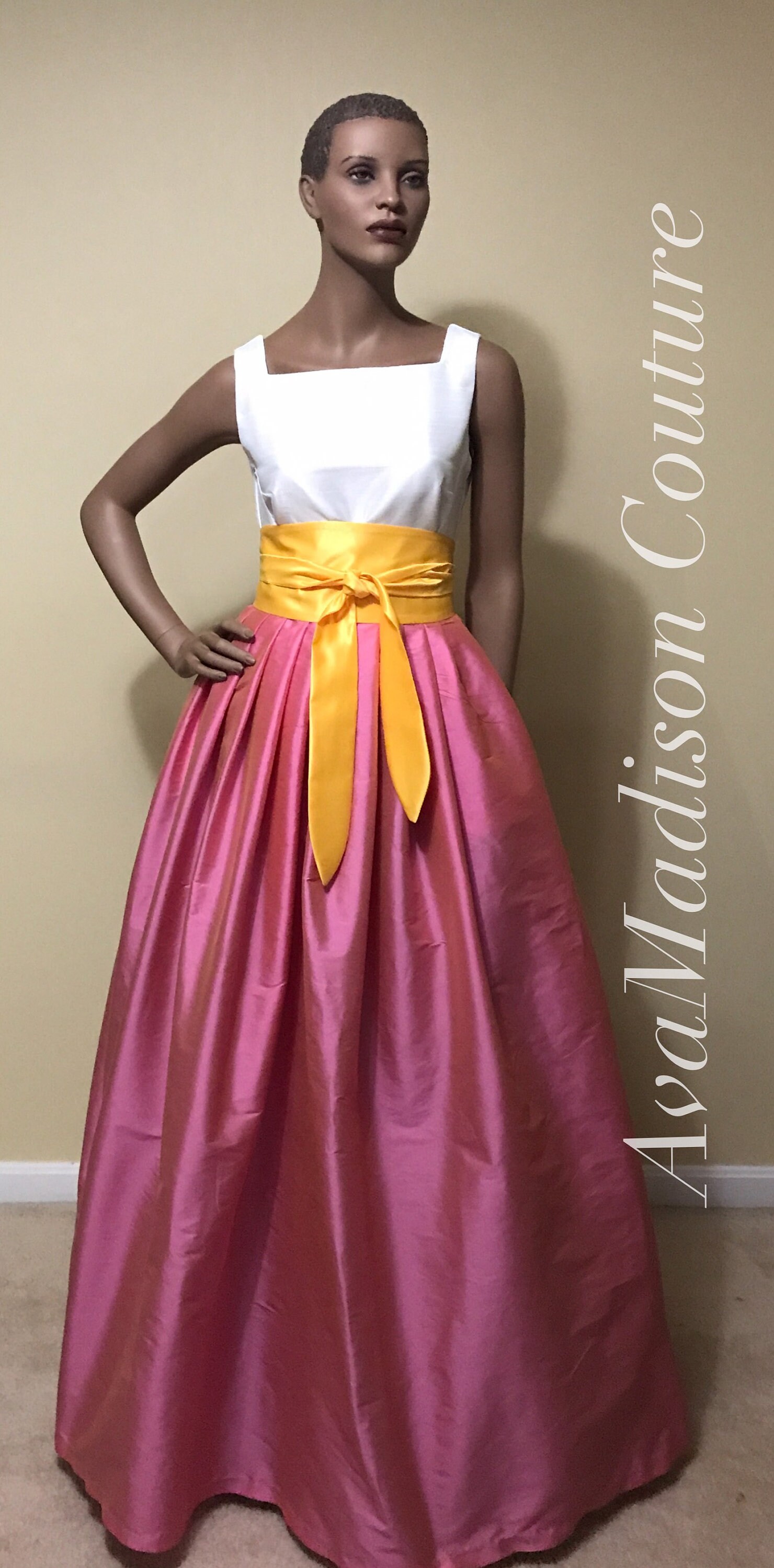 taffeta ball gown skirt