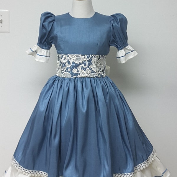 AvaPearl Princess Ballet Dress. Tiered Back. Puffy Sleeves. Girls Victorian Dress. Nutcracker. Clara. Optional Pantaloons available