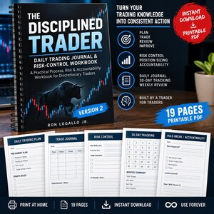 The Disciplined Trader — Daily Trading Journal & Risk-Control Workbook
