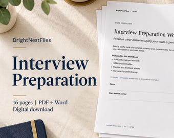 Interview Preparation Workbook