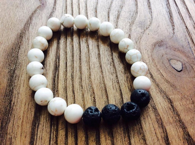 Aromatherapy lava bead diffuser bracelet for essential oils Etsy