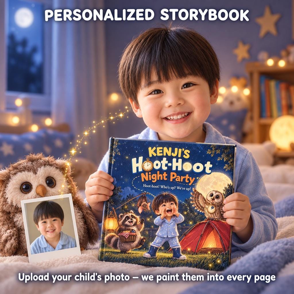 Personalized Owl Storybook &ndash; Your Child's Hoot-Hoot Night Party (Photo Book)