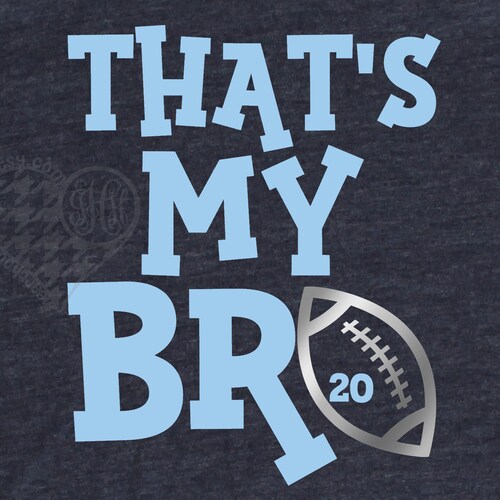 Football Bro Iron On That's My Bro Football Iron On - Etsy