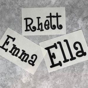Name Iron On, Name Iron On Transfer, Iron On Letters,  Heat Transfer Monogram