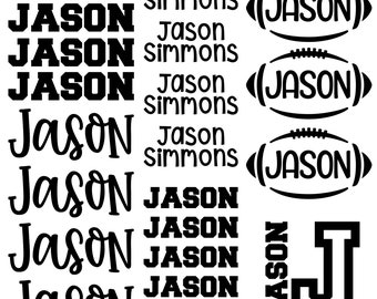 Back To School Personalized Decals, Football Theme School Supply Labels, Name Decals, Football Decal Set for School Supplies