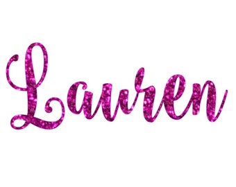 Glitter Name Iron On, Name Iron On Transfer, Iron On Letters, Glitter Vinyl, Heat Transfer Monogram