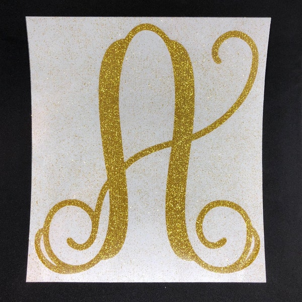 Eén letter glittermonogram opstrijkbaar, elke letter opstrijkbaar, glitterletter, opstrijkletters, glittervinyl, monogram warmteoverdracht