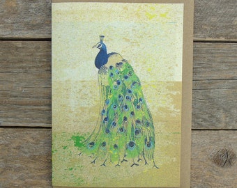 Speckled Peacock Card