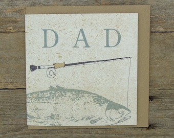 Dad Fishing Card